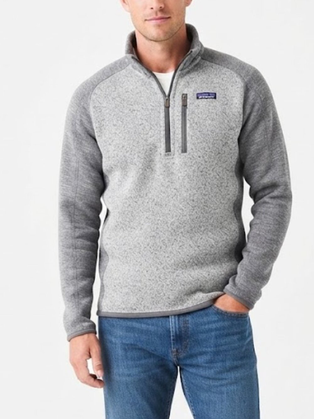 Patagonia Better Sweater 1/4 Zip Fleece Pullover Nickel Forge Gray Size M